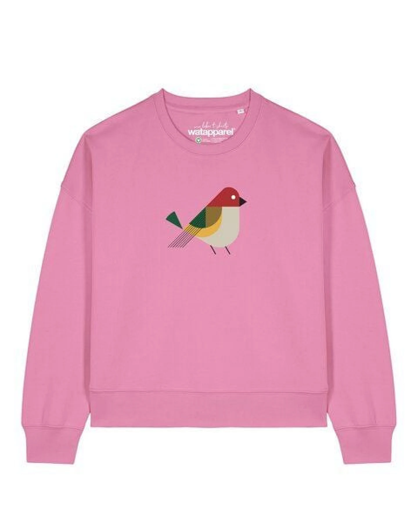watapparel Sweatshirt Frauen Vogel – Ansicht 2