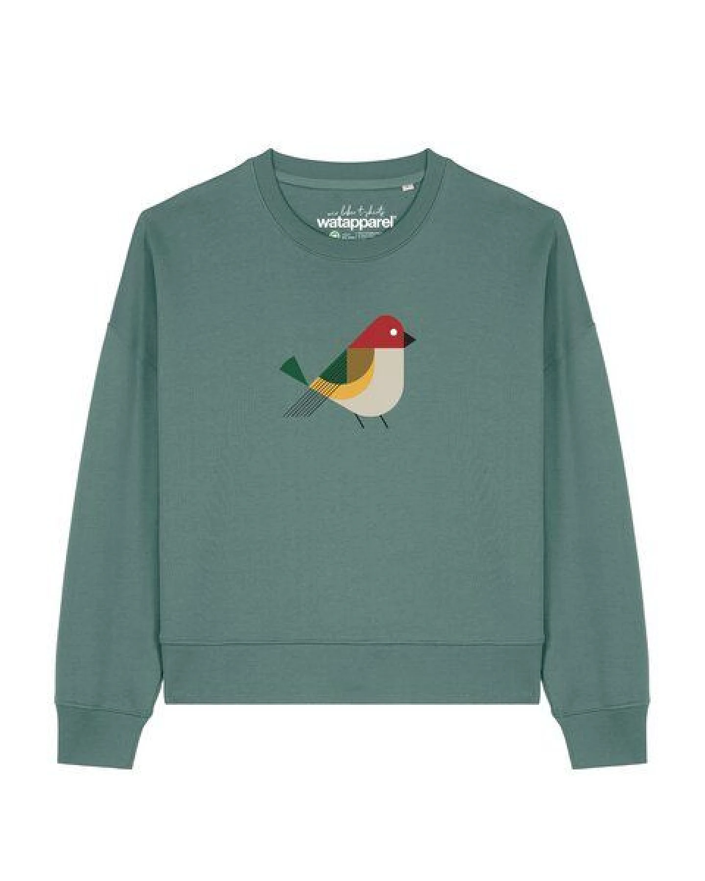 watapparel Sweatshirt Frauen Vogel – Ansicht 2