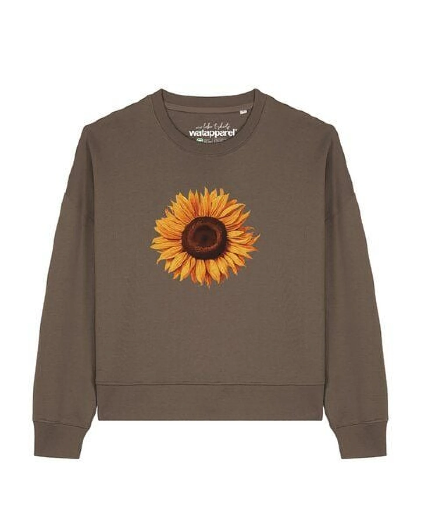 watapparel Sweatshirt Frauen Sonnenblume – Ansicht 2