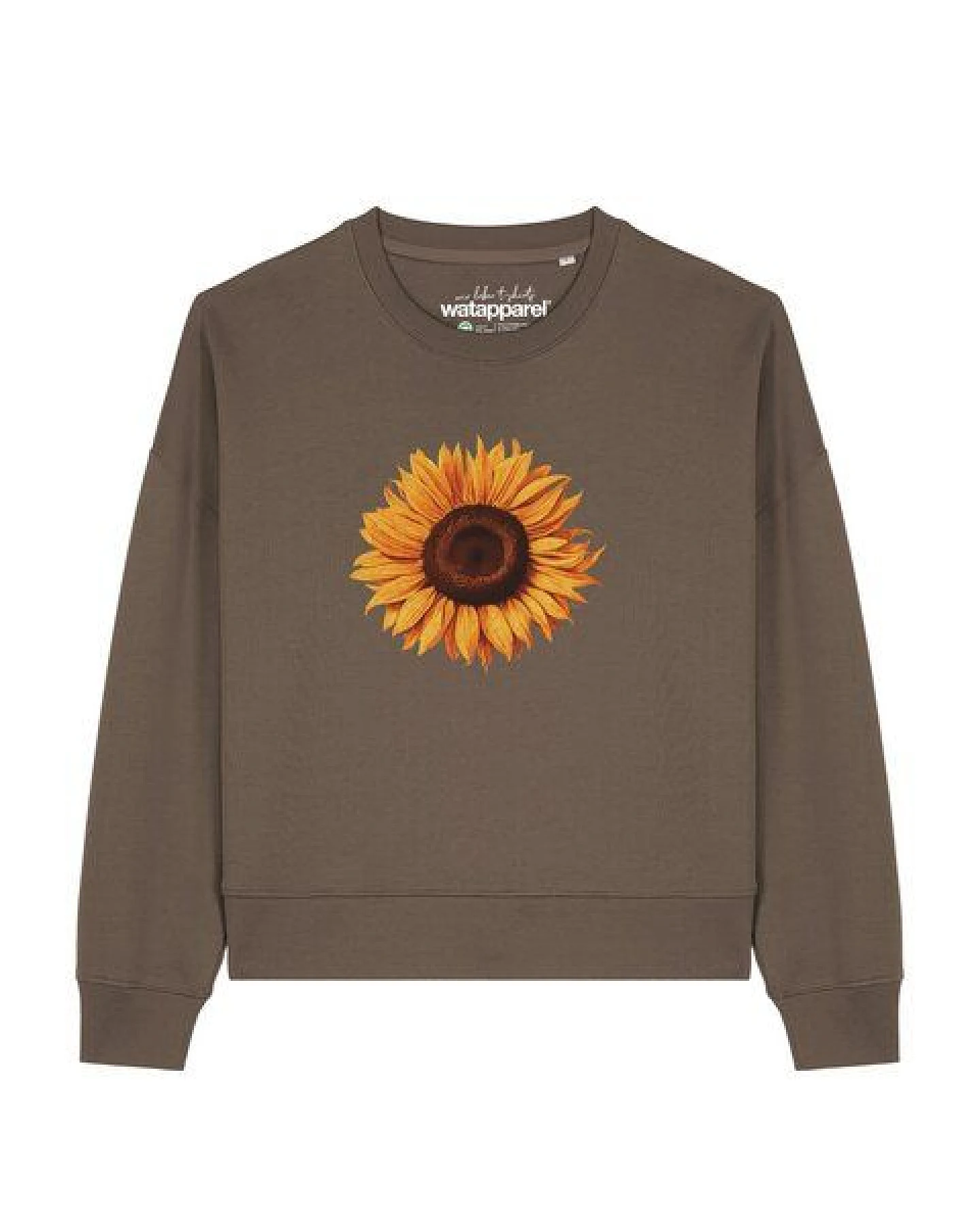 watapparel Sweatshirt Frauen Sonnenblume – Ansicht 2