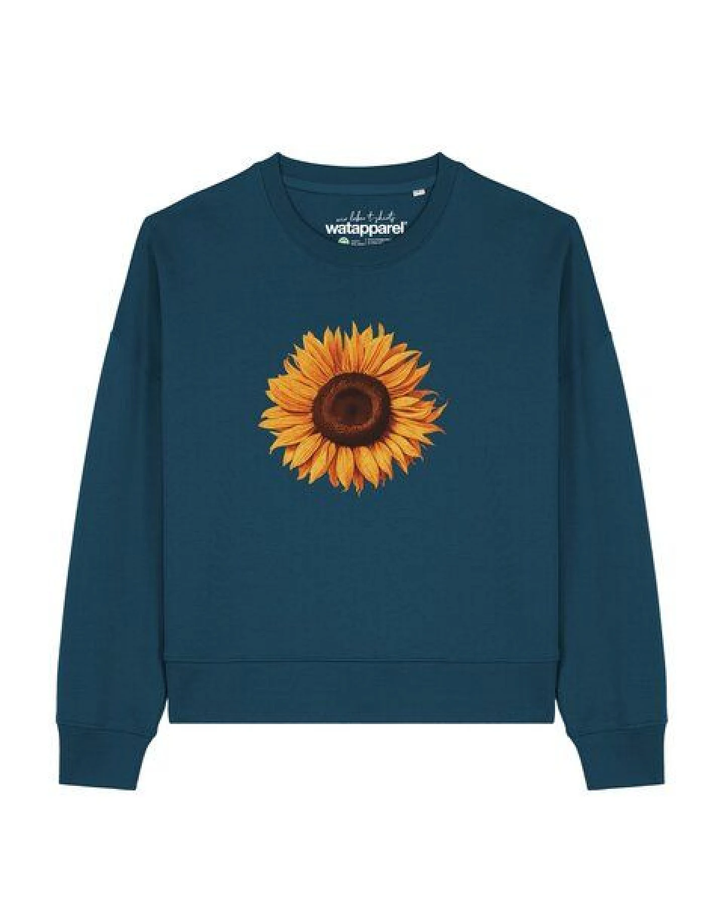 watapparel Sweatshirt Frauen Sonnenblume – Ansicht 2