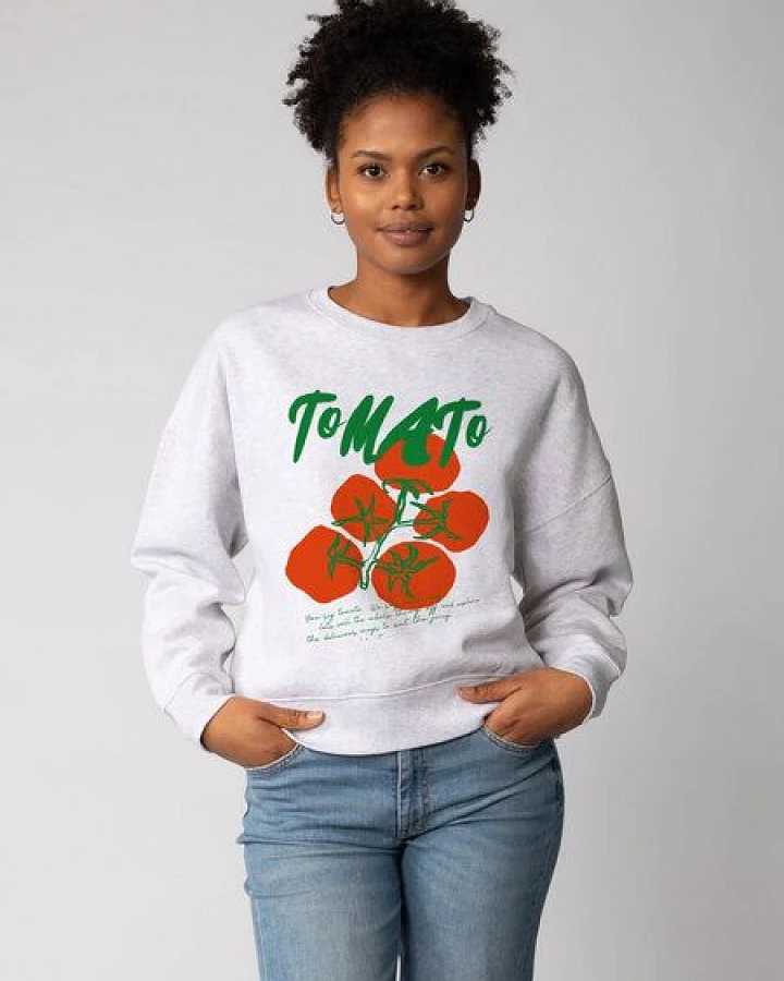 watapparel Sweatshirt Frauen Tomato