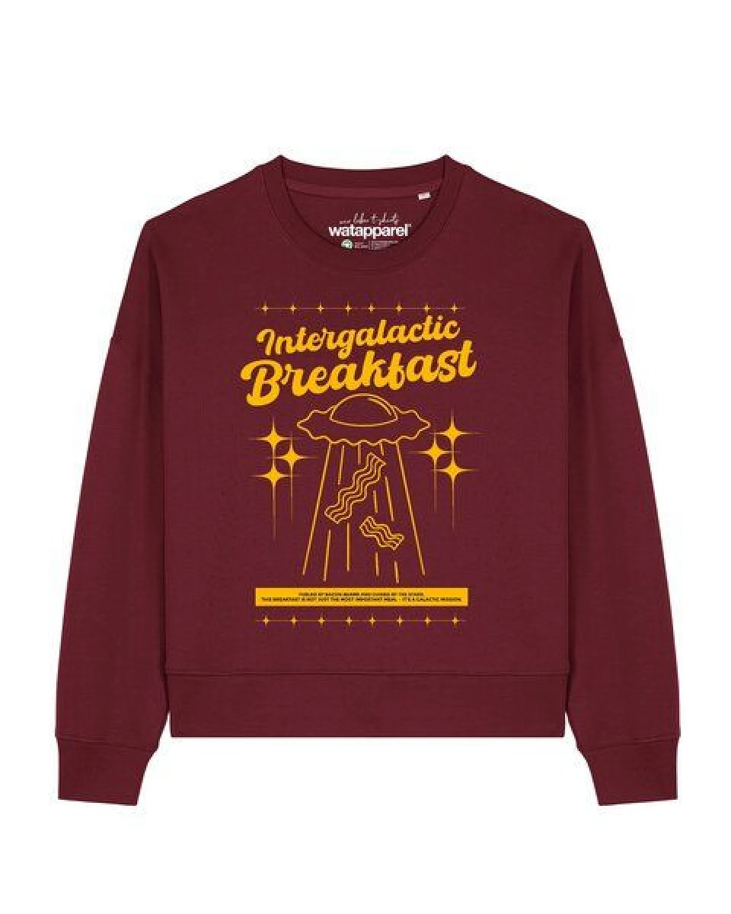 watapparel Sweatshirt Frauen Intergalactic Breakfast – Ansicht 2