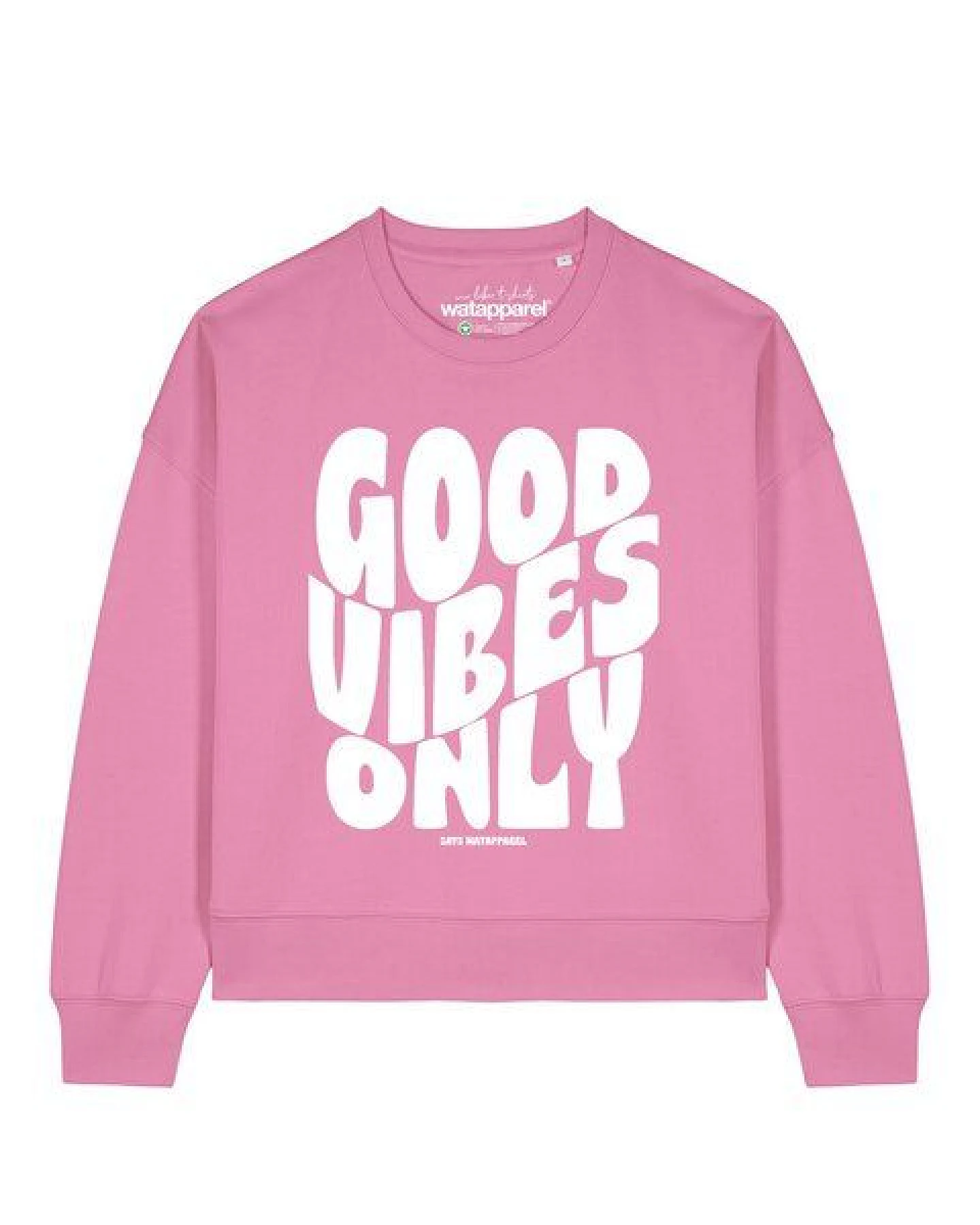 watapparel Sweatshirt Frauen Good vibes only – Ansicht 2