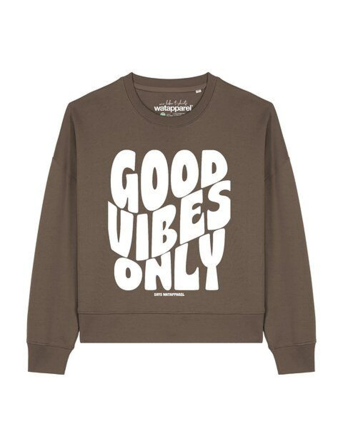 watapparel Sweatshirt Frauen Good vibes only – Ansicht 2