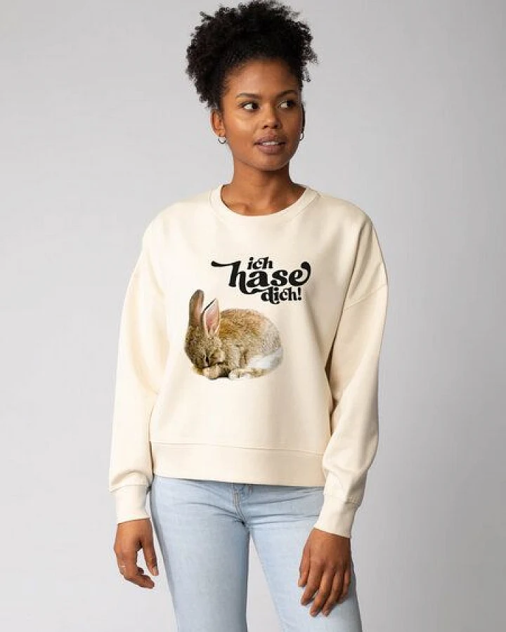 watapparel Sweatshirt Frauen Ich hase dich!