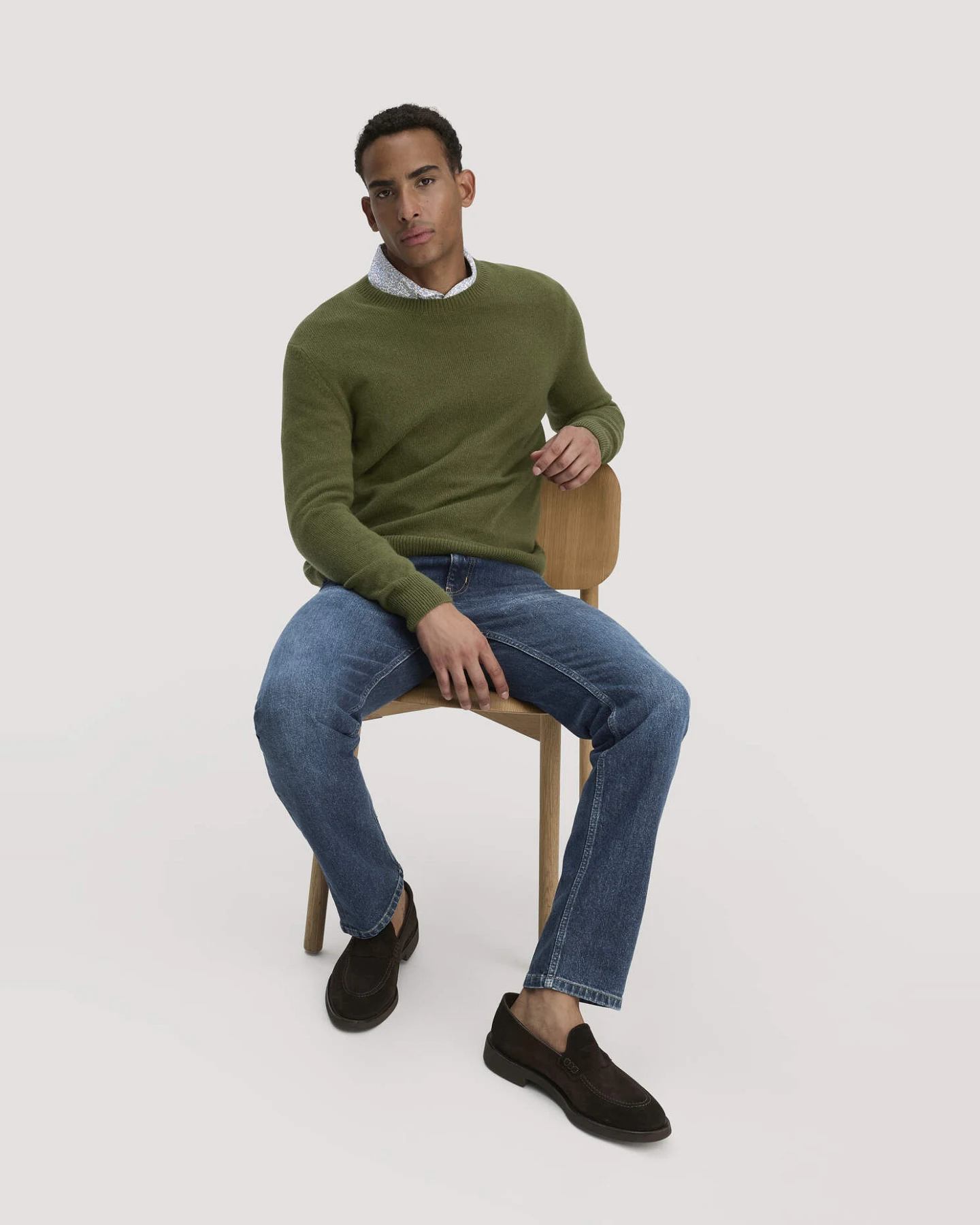 hessnatur Herren Jeans BEN Regular Straight aus Bio-Denim - blau - Größe 34/34 – Ansicht 4