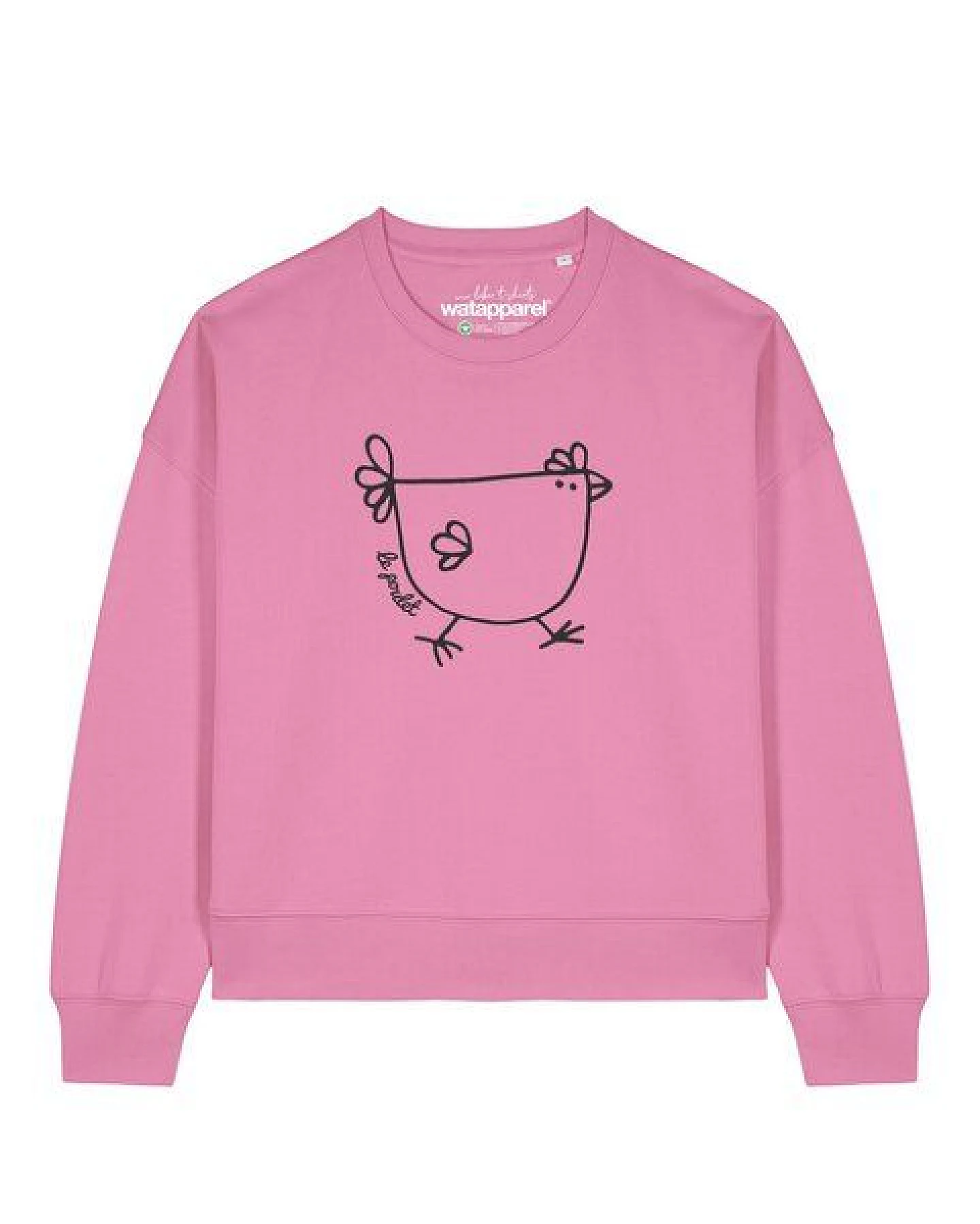 watapparel Sweatshirt Frauen Le poulet – Ansicht 2