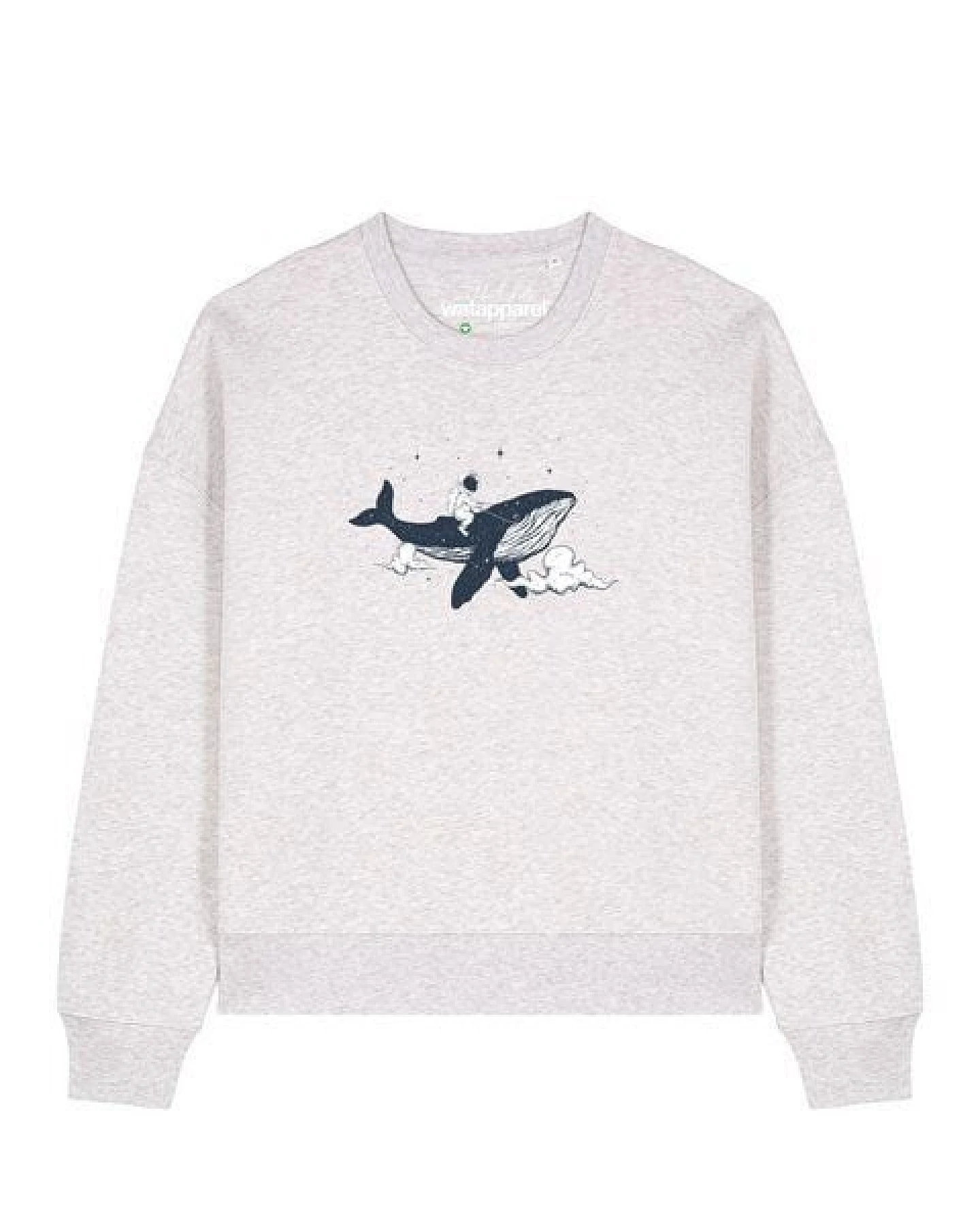 watapparel Sweatshirt Frauen Spacewhale – Ansicht 2