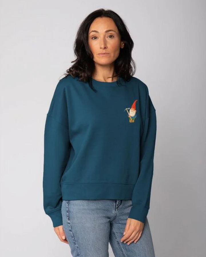watapparel Sweatshirt Frauen Gartenzwerg