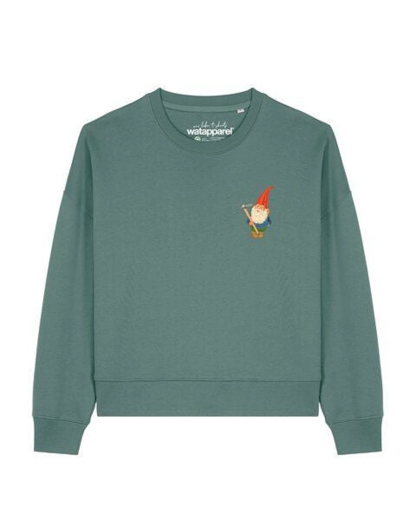 watapparel Sweatshirt Frauen Gartenzwerg – Ansicht 2