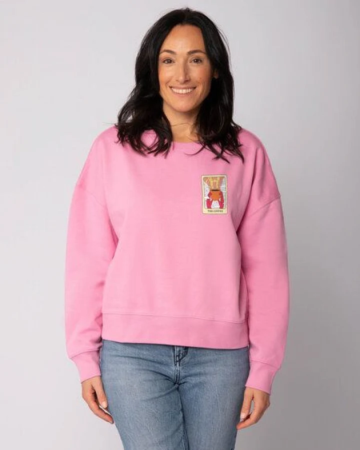 watapparel Sweatshirt Frauen Tarot The Coffee