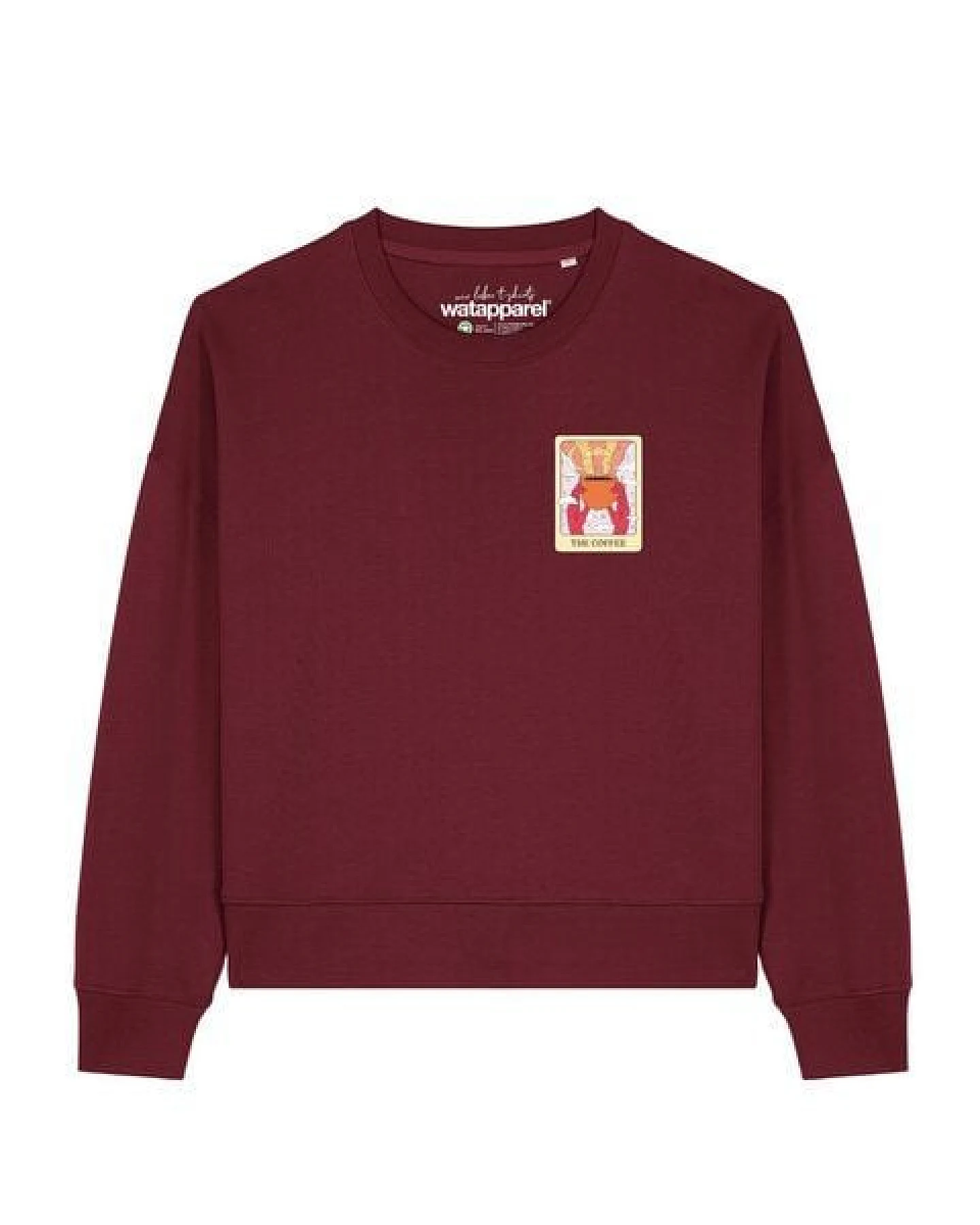 watapparel Sweatshirt Frauen Tarot The Coffee – Ansicht 2