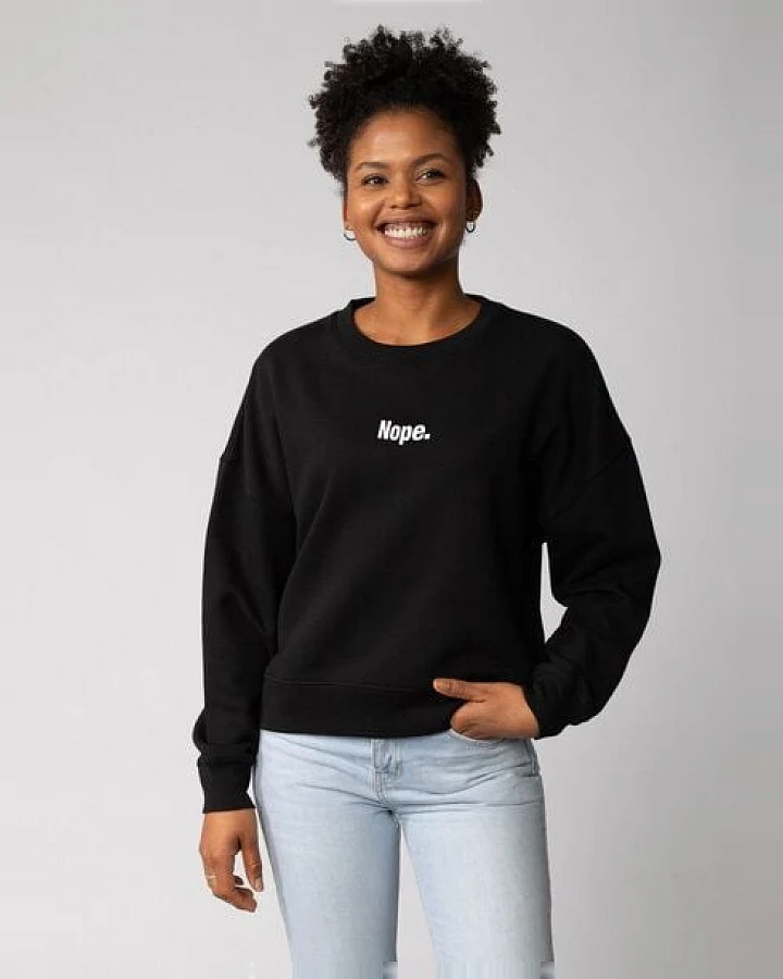 watapparel Sweatshirt Frauen Nope