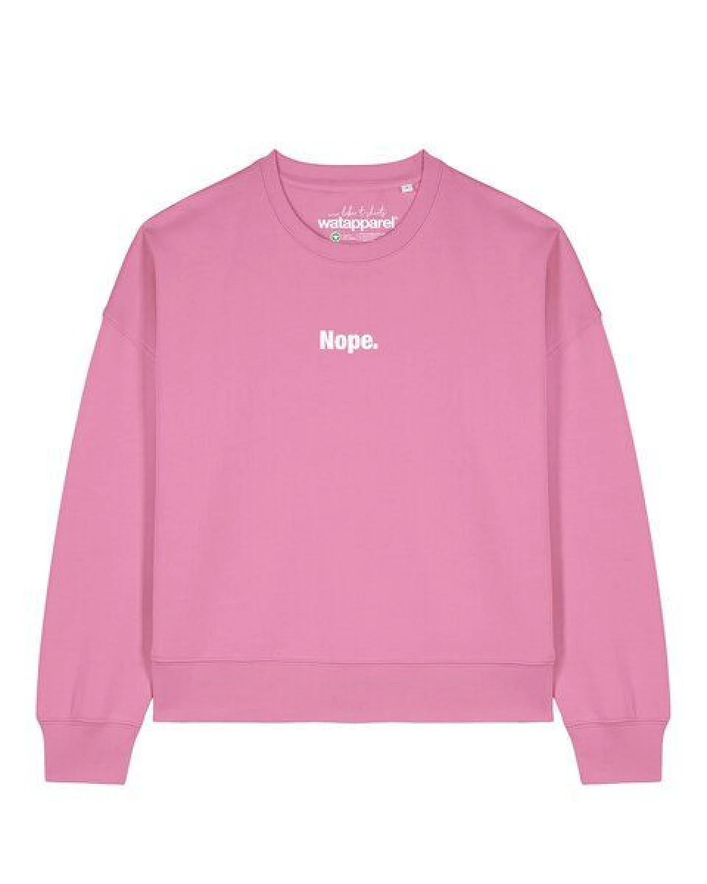 watapparel Sweatshirt Frauen Nope – Ansicht 2