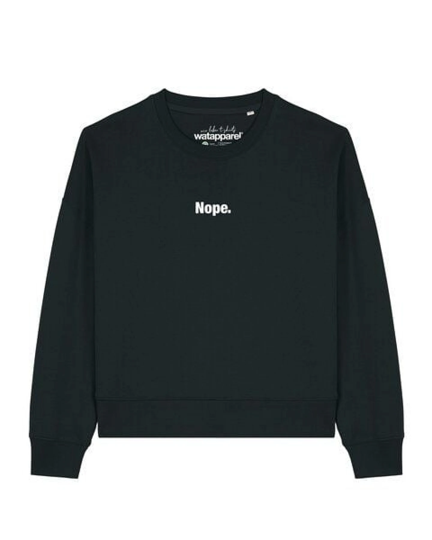 watapparel Sweatshirt Frauen Nope – Ansicht 2