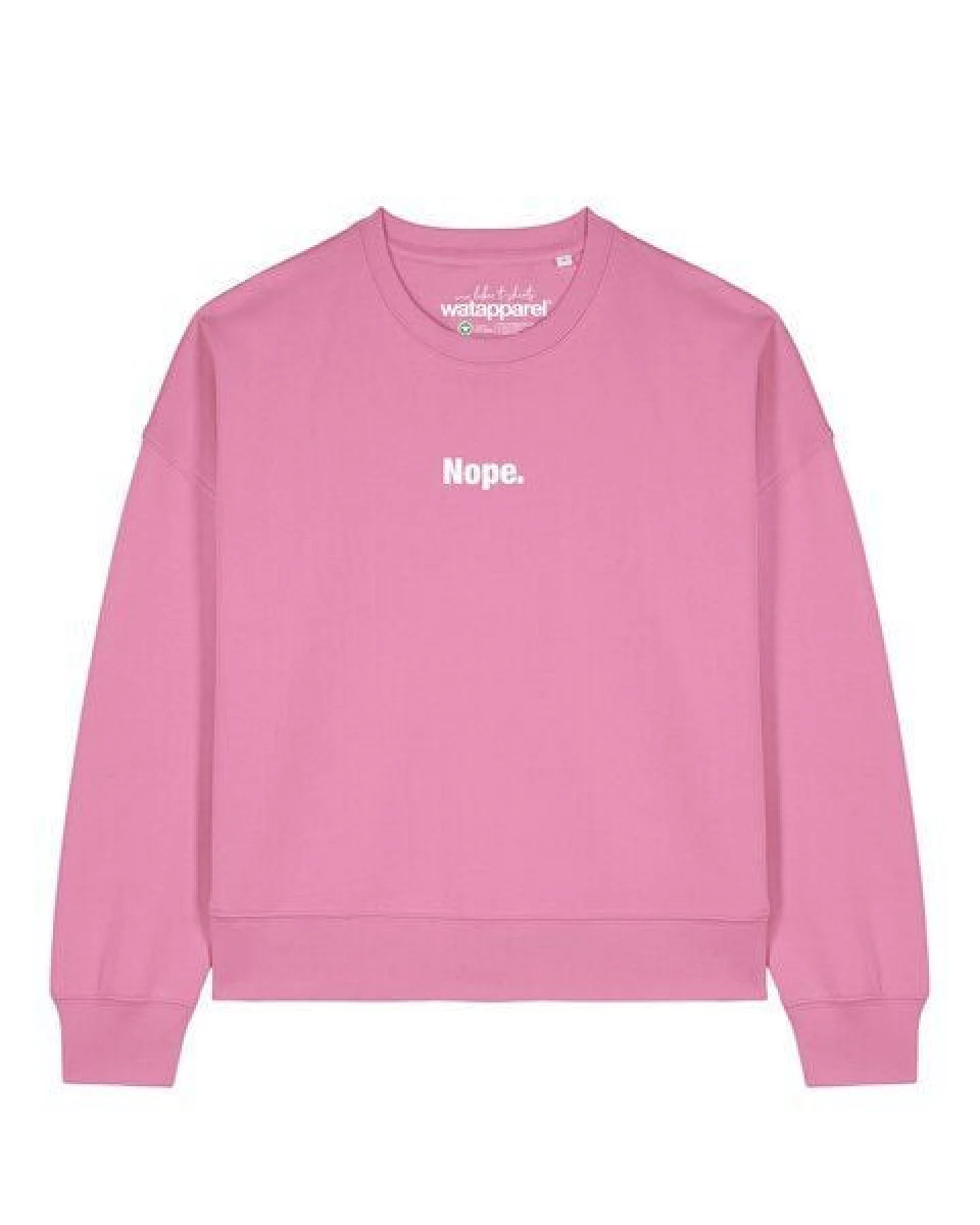 watapparel Sweatshirt Frauen Nope – Ansicht 2