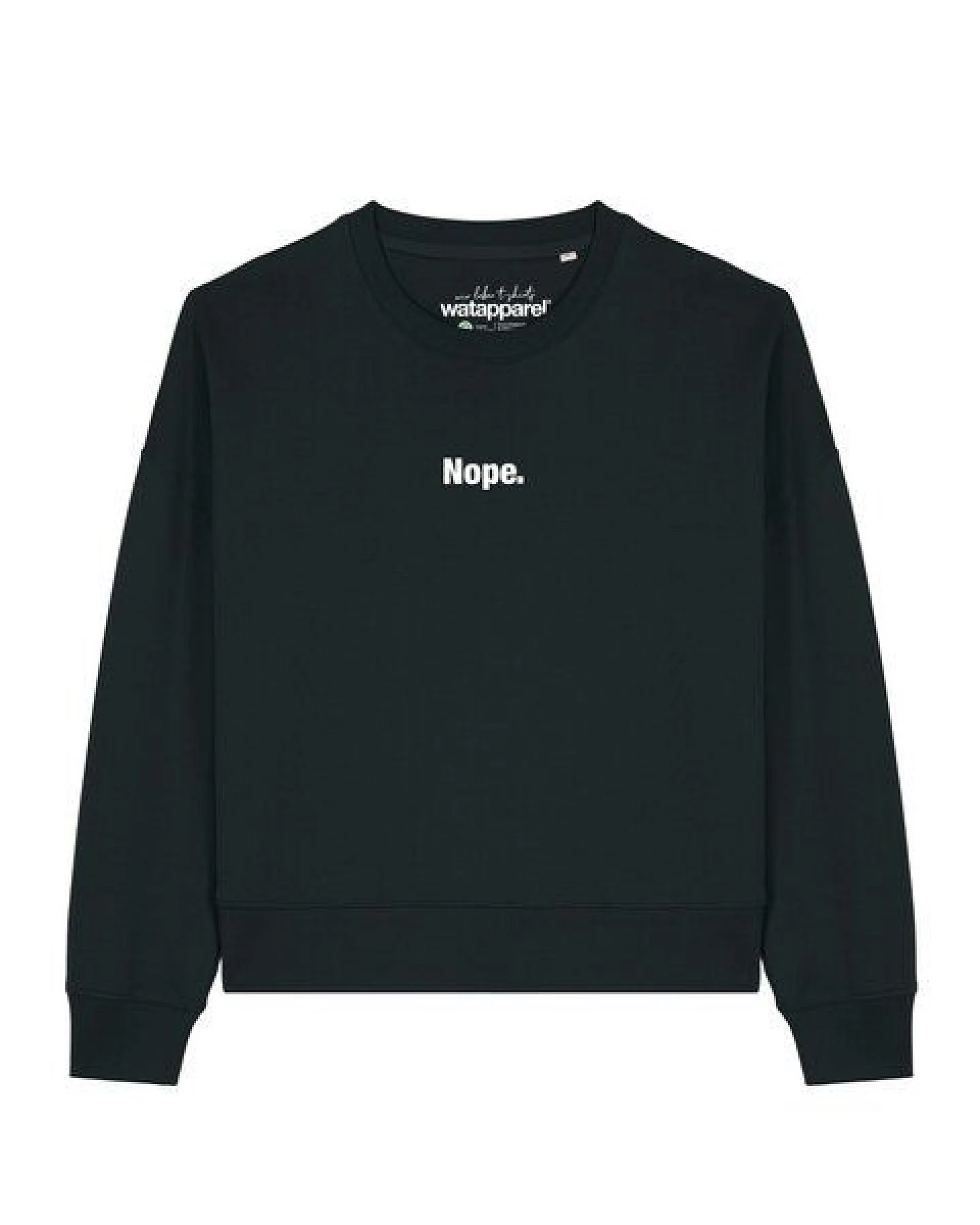 watapparel Sweatshirt Frauen Nope – Ansicht 2