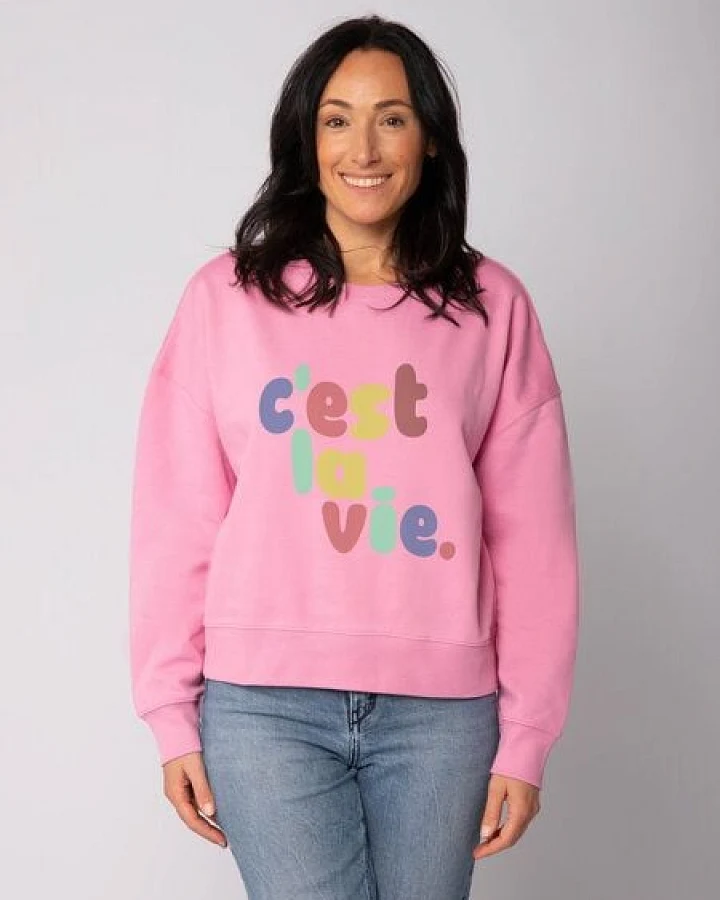 watapparel Sweatshirt Frauen c'est la vie