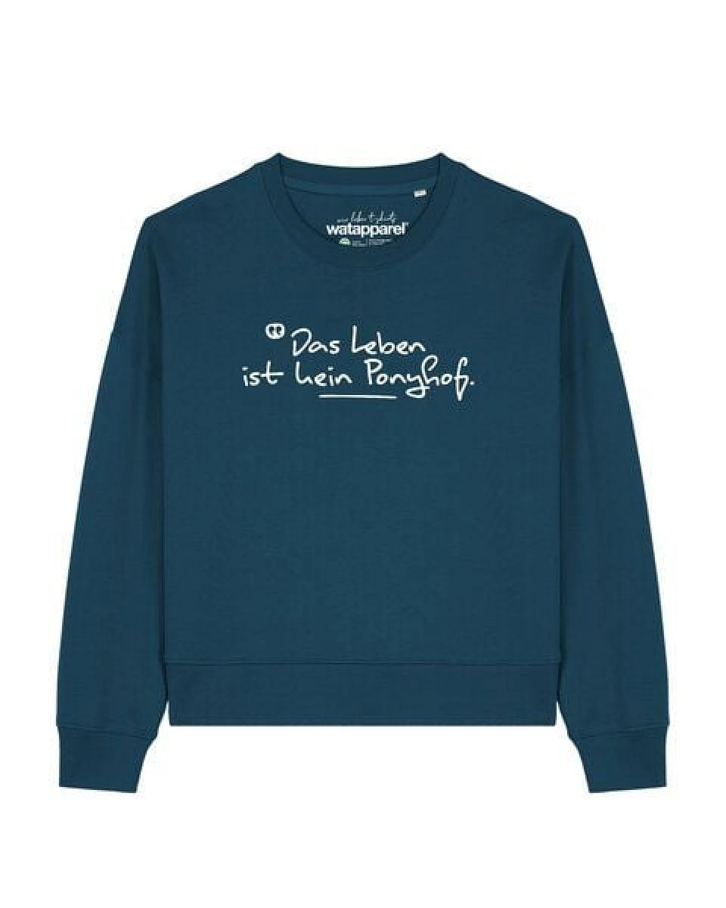watapparel Sweatshirt Frauen Das Leben ist kein Ponyhof – Ansicht 2