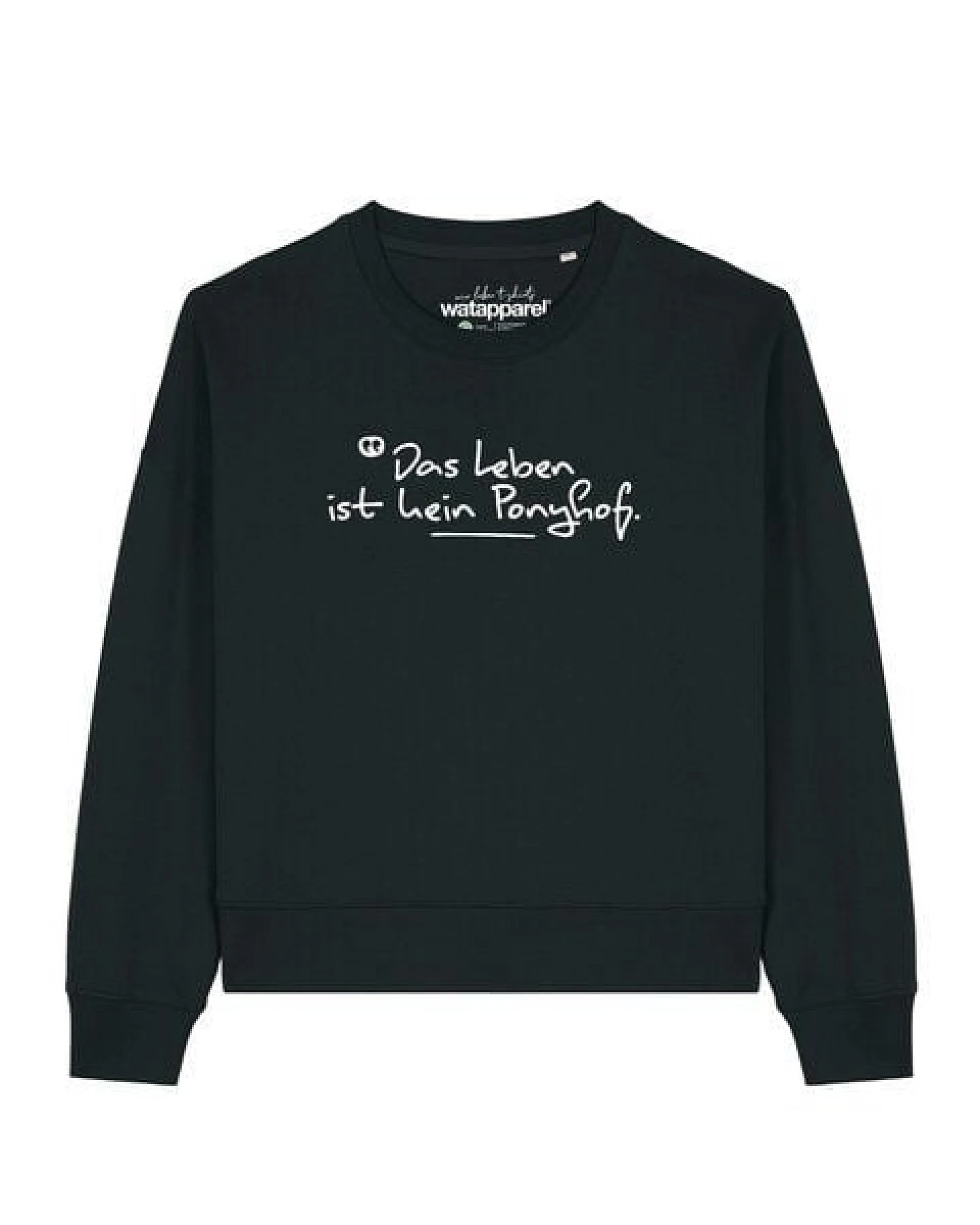 watapparel Sweatshirt Frauen Das Leben ist kein Ponyhof – Ansicht 2