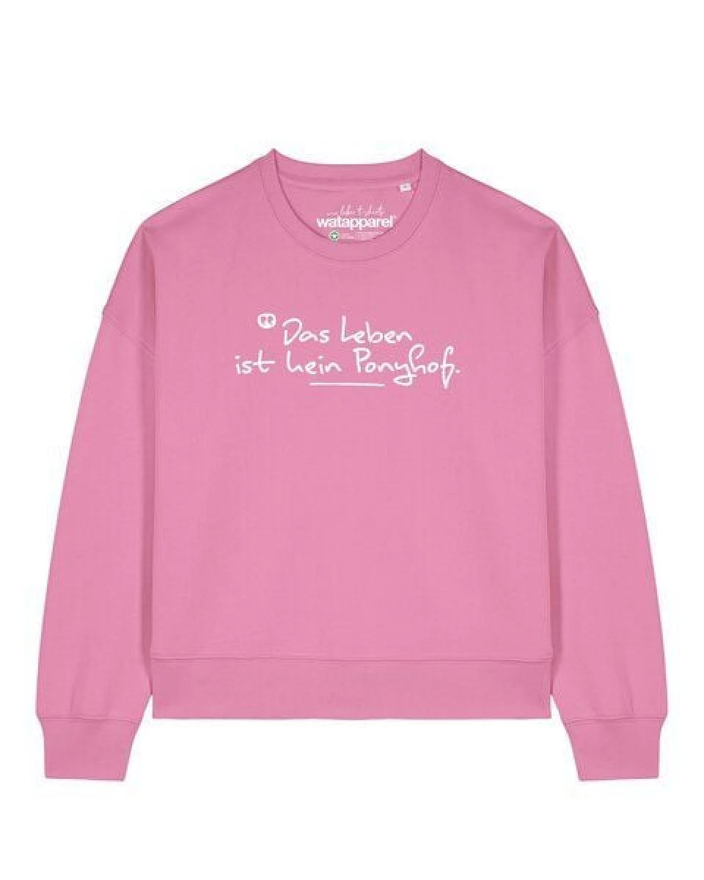 watapparel Sweatshirt Frauen Das Leben ist kein Ponyhof – Ansicht 2