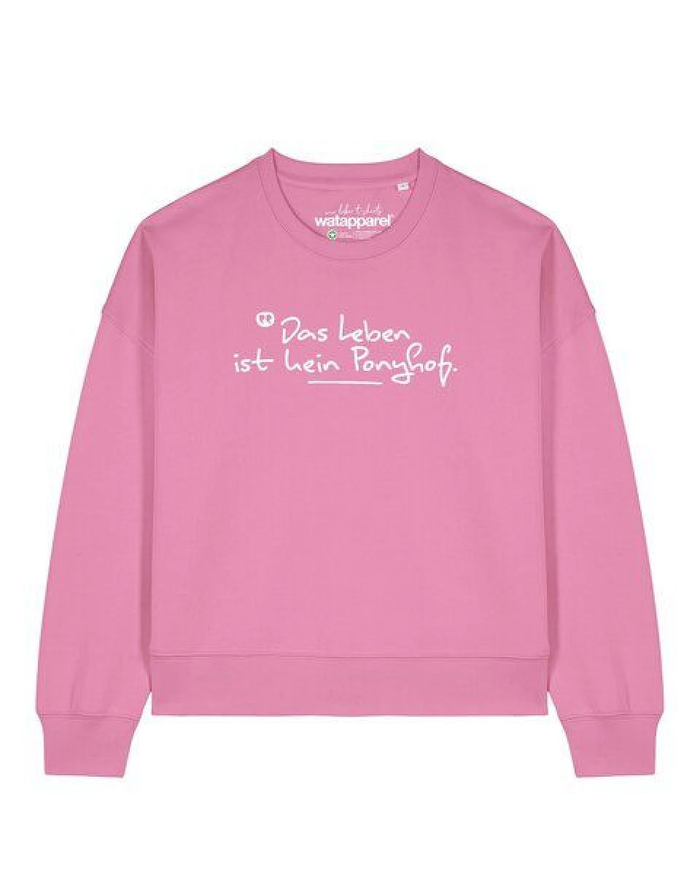 watapparel Sweatshirt Frauen Das Leben ist kein Ponyhof – Ansicht 2