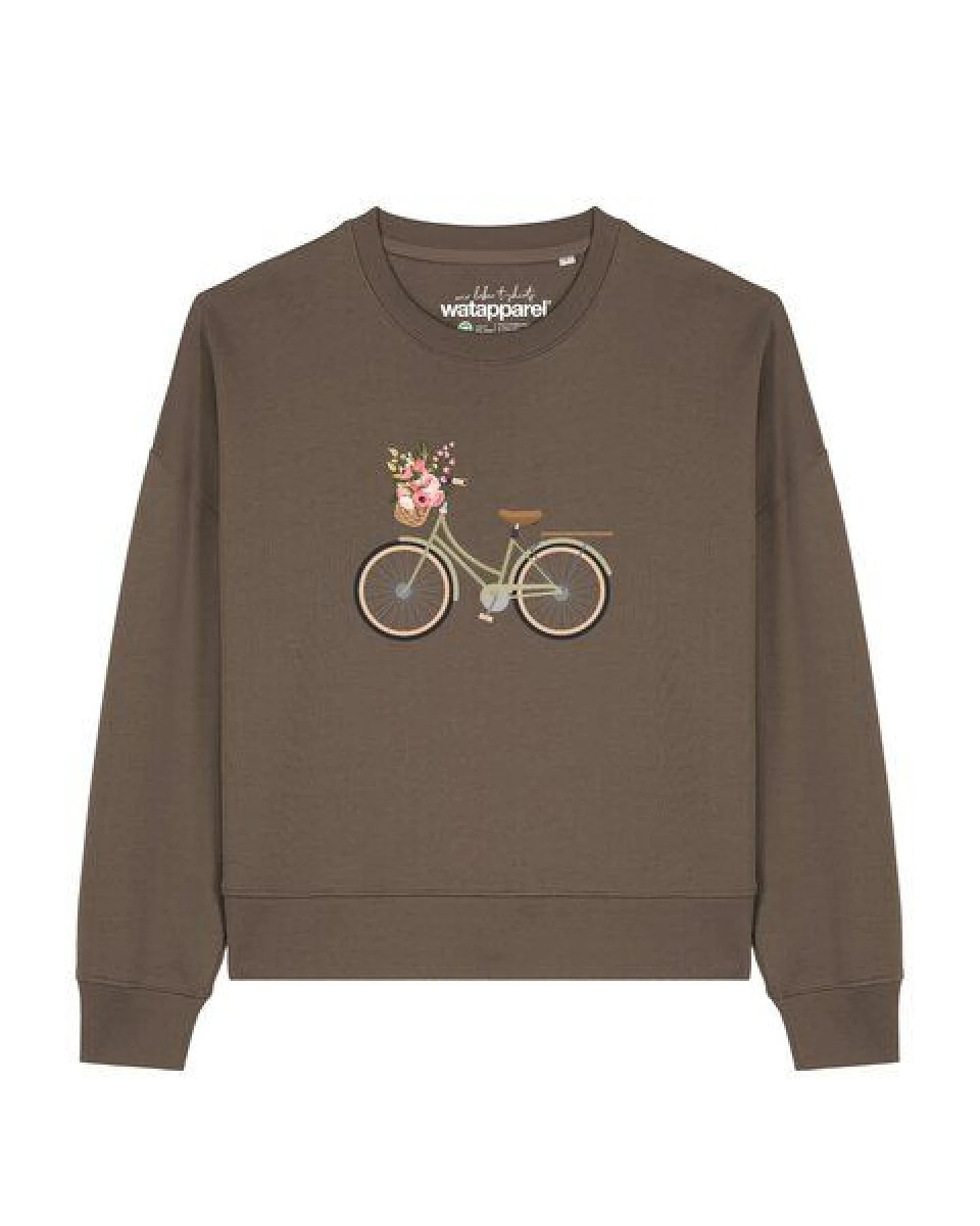 watapparel Sweatshirt Frauen Damenfahrrad – Ansicht 2