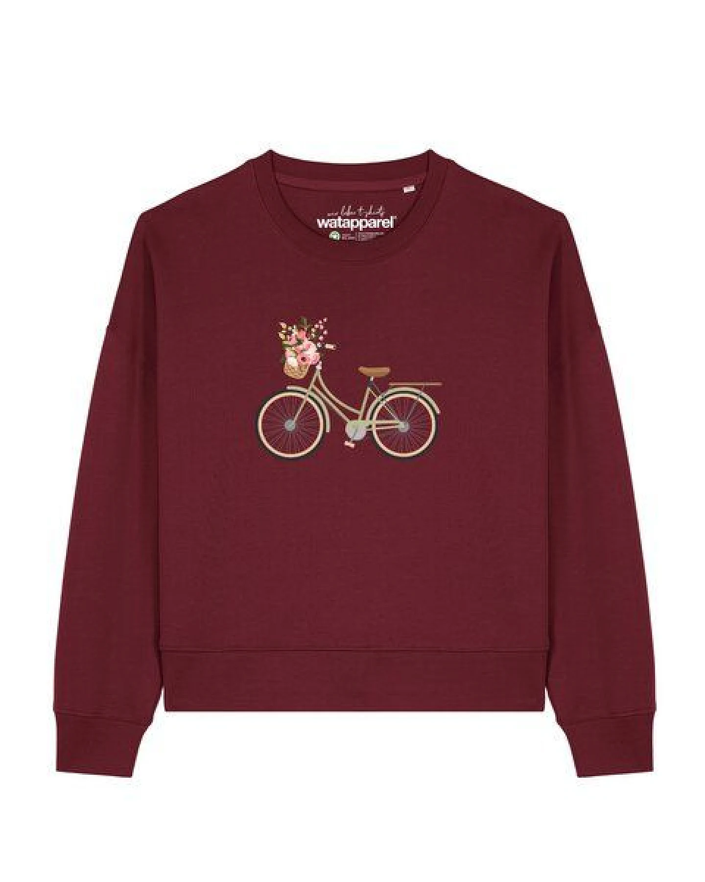 watapparel Sweatshirt Frauen Damenfahrrad – Ansicht 2