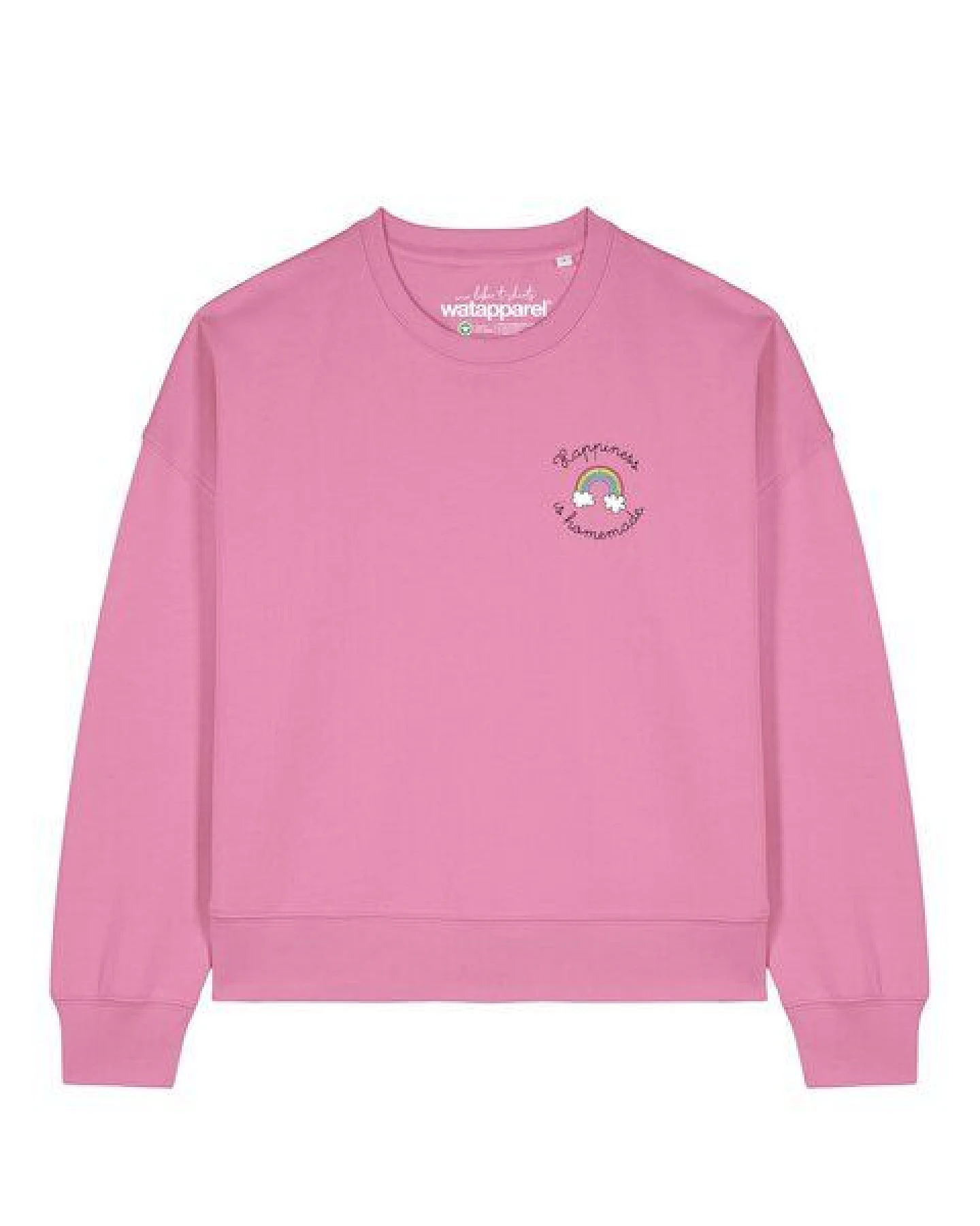 watapparel Sweatshirt Frauen Happiness is homemade – Ansicht 2