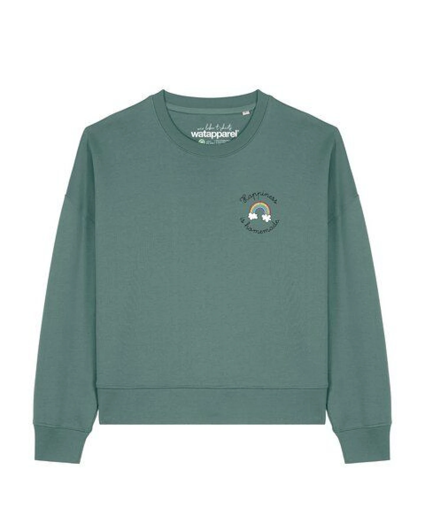 watapparel Sweatshirt Frauen Happiness is homemade – Ansicht 2