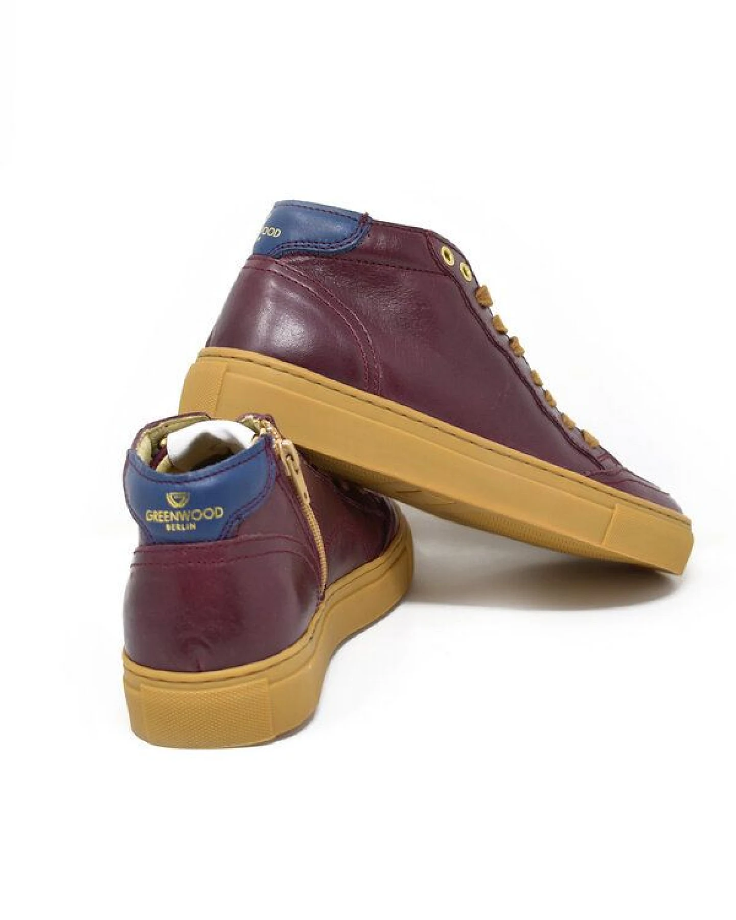 Greenwood Berlin GWB Sneaker Unisex Base high burgundy – Ansicht 2