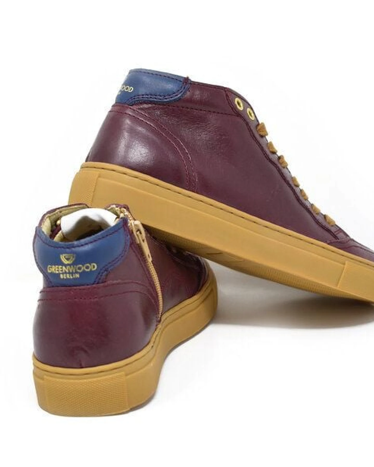 Greenwood Berlin GWB Sneaker Unisex Base high burgundy – Ansicht 2