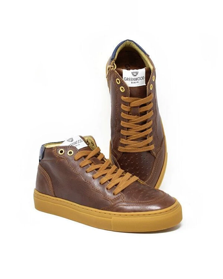 Greenwood Berlin GWB Sneaker Unisex Base high dunkelbraun