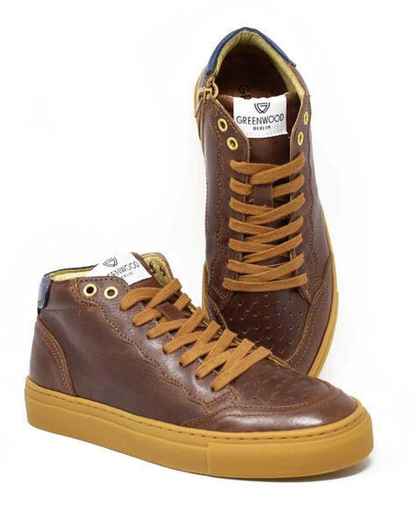 Greenwood Berlin GWB Sneaker Unisex Base high dunkelbraun – Ansicht 2