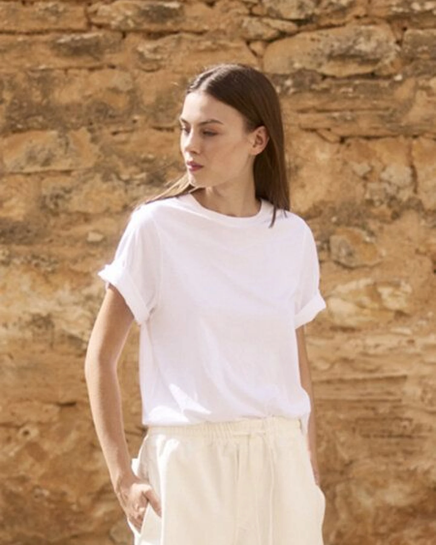 WOTE Damen T-Shirt - 100% Bio-Baumwolle (Rundhals, Relaxed Fit) – Ansicht 2