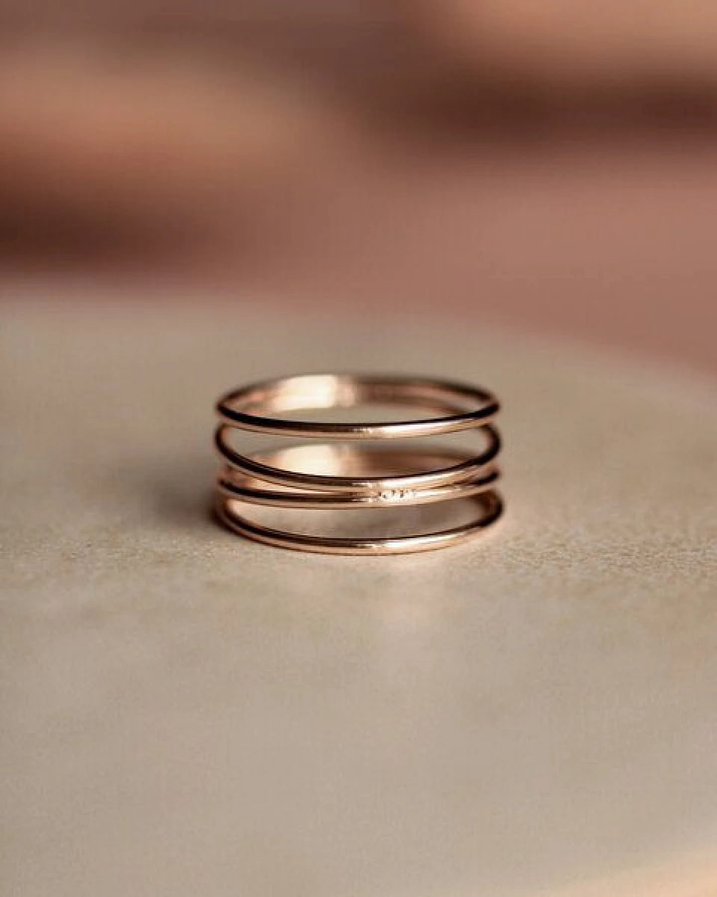 lille mus Ring 'Loop Basic' 925 Silber / vergoldet – Ansicht 2