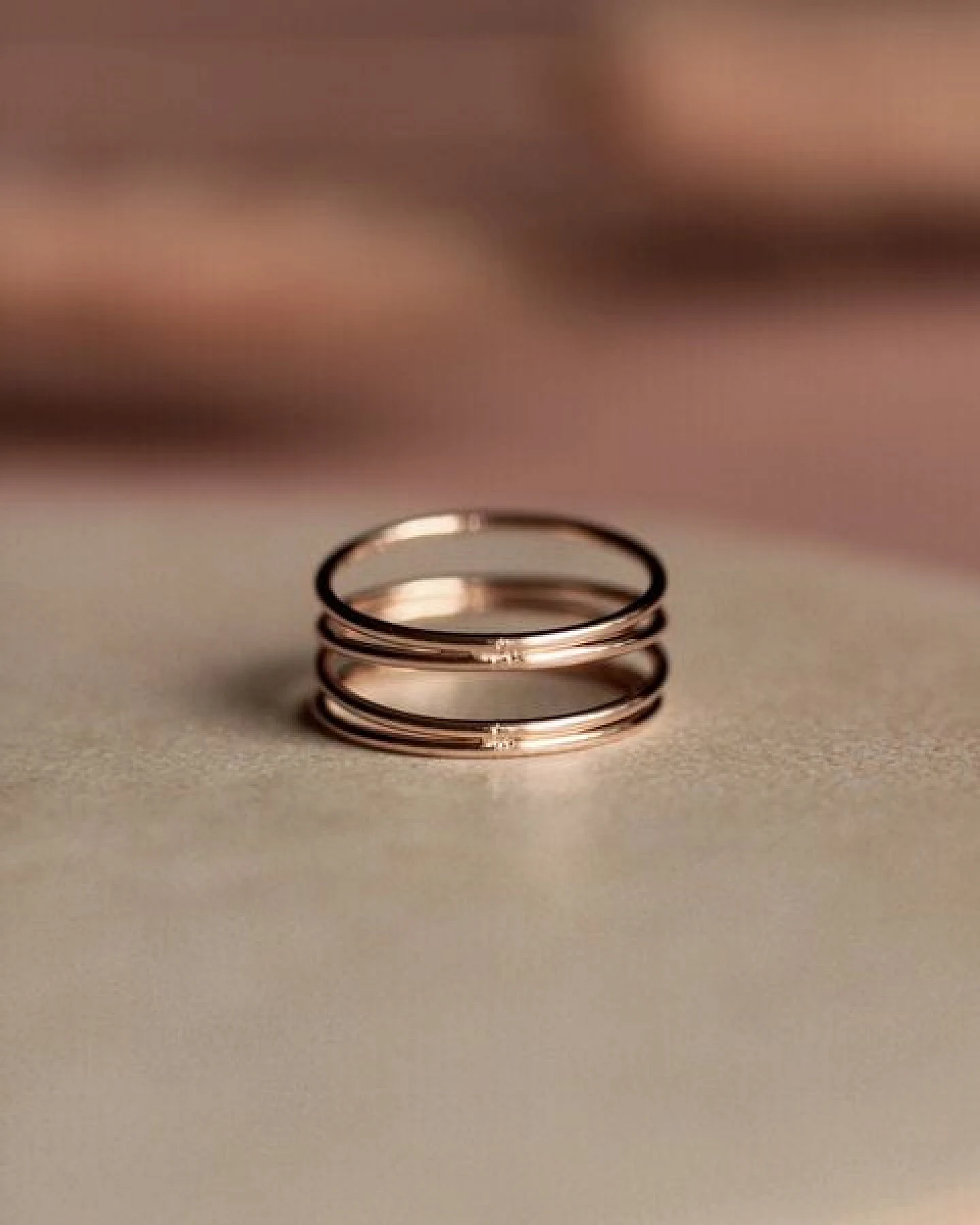 lille mus Ring 'Loop Basic' 925 Silber / vergoldet – Ansicht 3