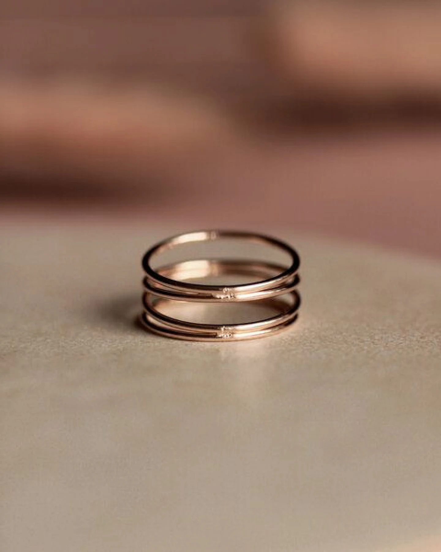 lille mus Ring 'Loop Basic' 925 Silber / vergoldet – Ansicht 3