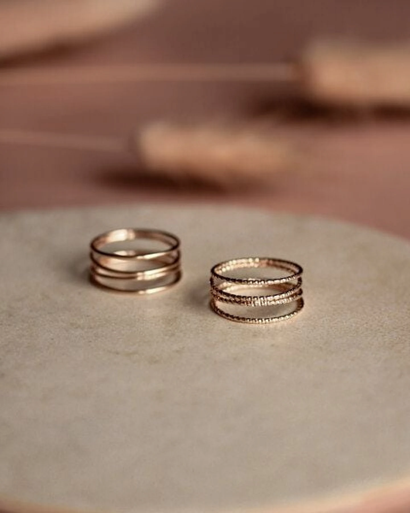 lille mus Ring 'Loop Glitzer' 925 Silber / vergoldet – Ansicht 4