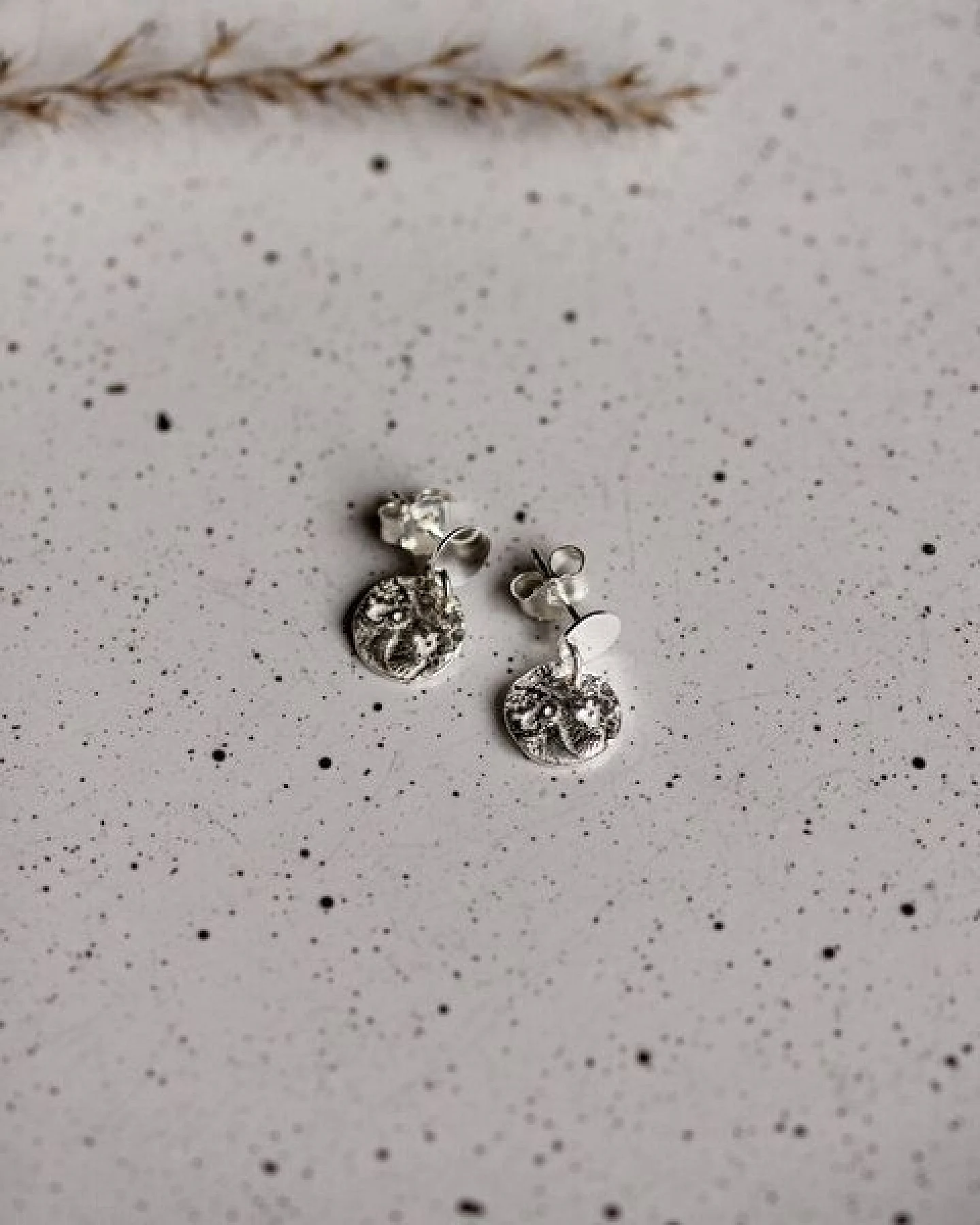 lille mus Ohrstecker 'Mondplättchen' 925 Silber / vergoldet – Ansicht 3