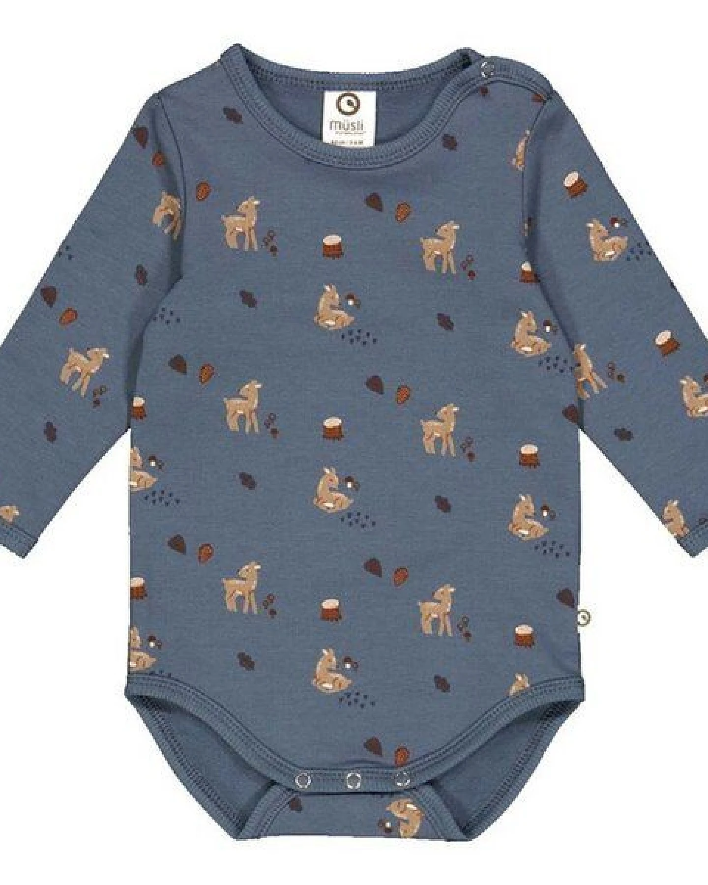 Fred's World by Green Cotton "Green Cotton" Body Langarm Reh – Ansicht 2