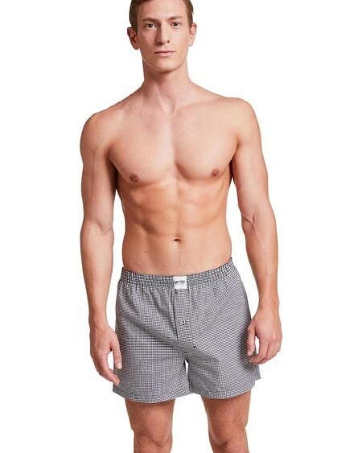 VATTER Boxer Short "Loose Larry" Schwarz/Weiß Kariert