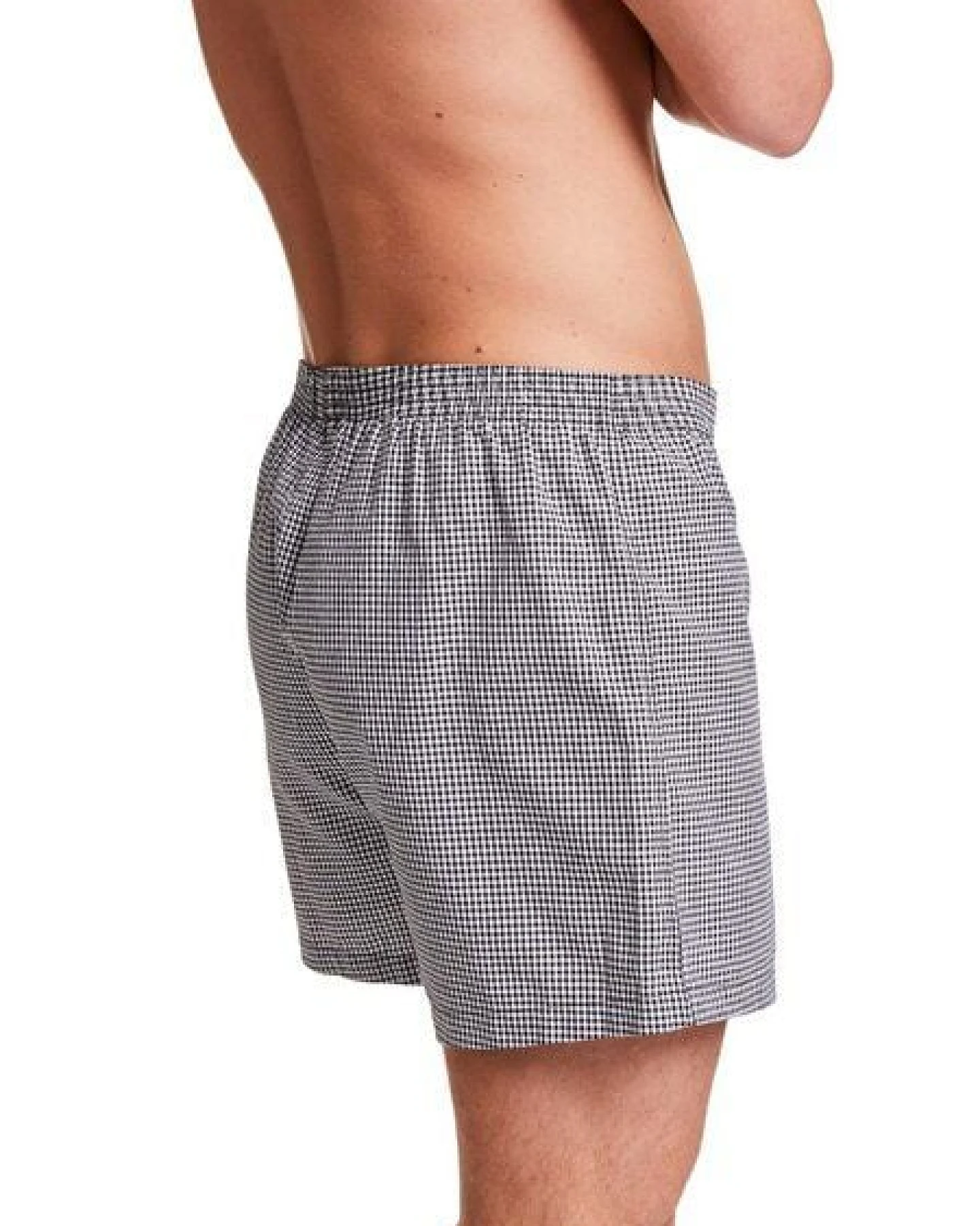 VATTER Boxer Short "Loose Larry" Schwarz/Weiß Kariert – Ansicht 4