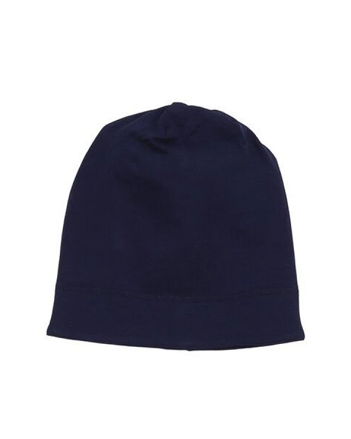 Kinder Beanie GOTS zertifiziert Bio-Baumwolle, Dunkelblau, Walkiddy