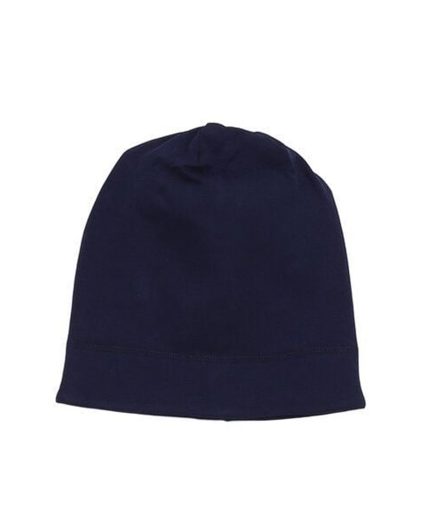 Kinder Beanie GOTS zertifiziert Bio-Baumwolle, Dunkelblau, Walkiddy – Ansicht 2