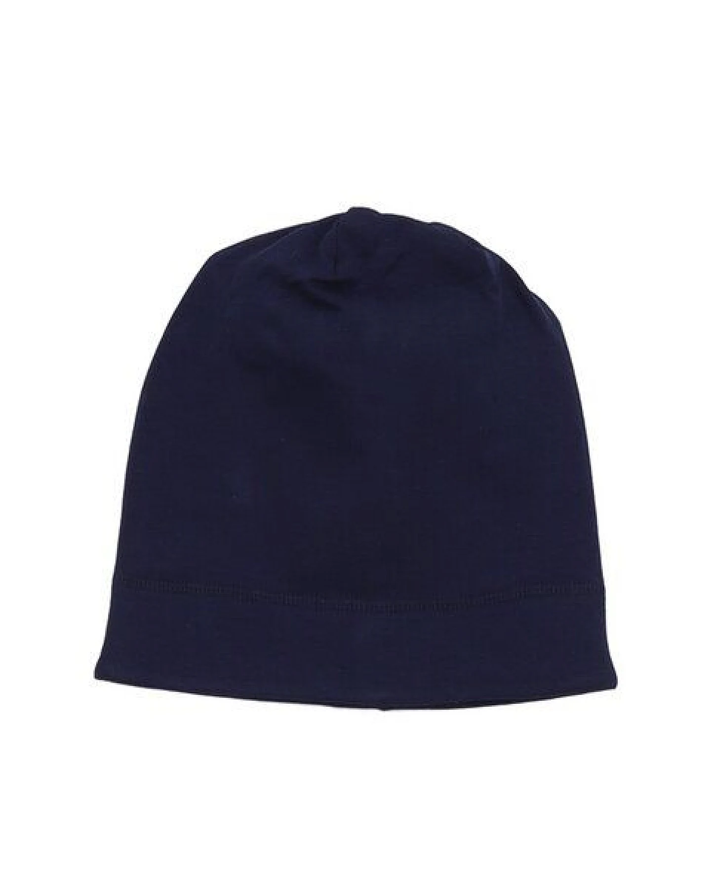 Kinder Beanie GOTS zertifiziert Bio-Baumwolle, Dunkelblau, Walkiddy – Ansicht 2