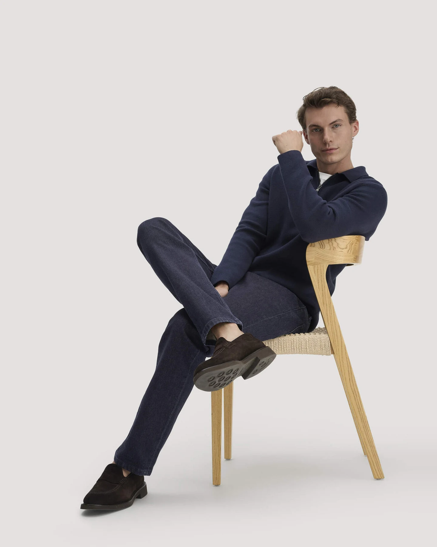 hessnatur Herren Jeans BEN Regular Straight aus Bio-Denim - blau - Größe 32/32 – Ansicht 4