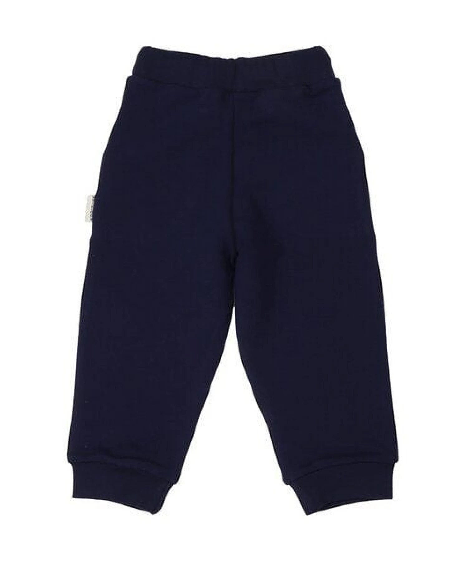 Kinder Jogger GOTS zertifiziert, Bio-Baumwolle, dunkelblau, „Abyssal Depths“, weich, elastischer Bund – Walkiddy – Ansicht 3