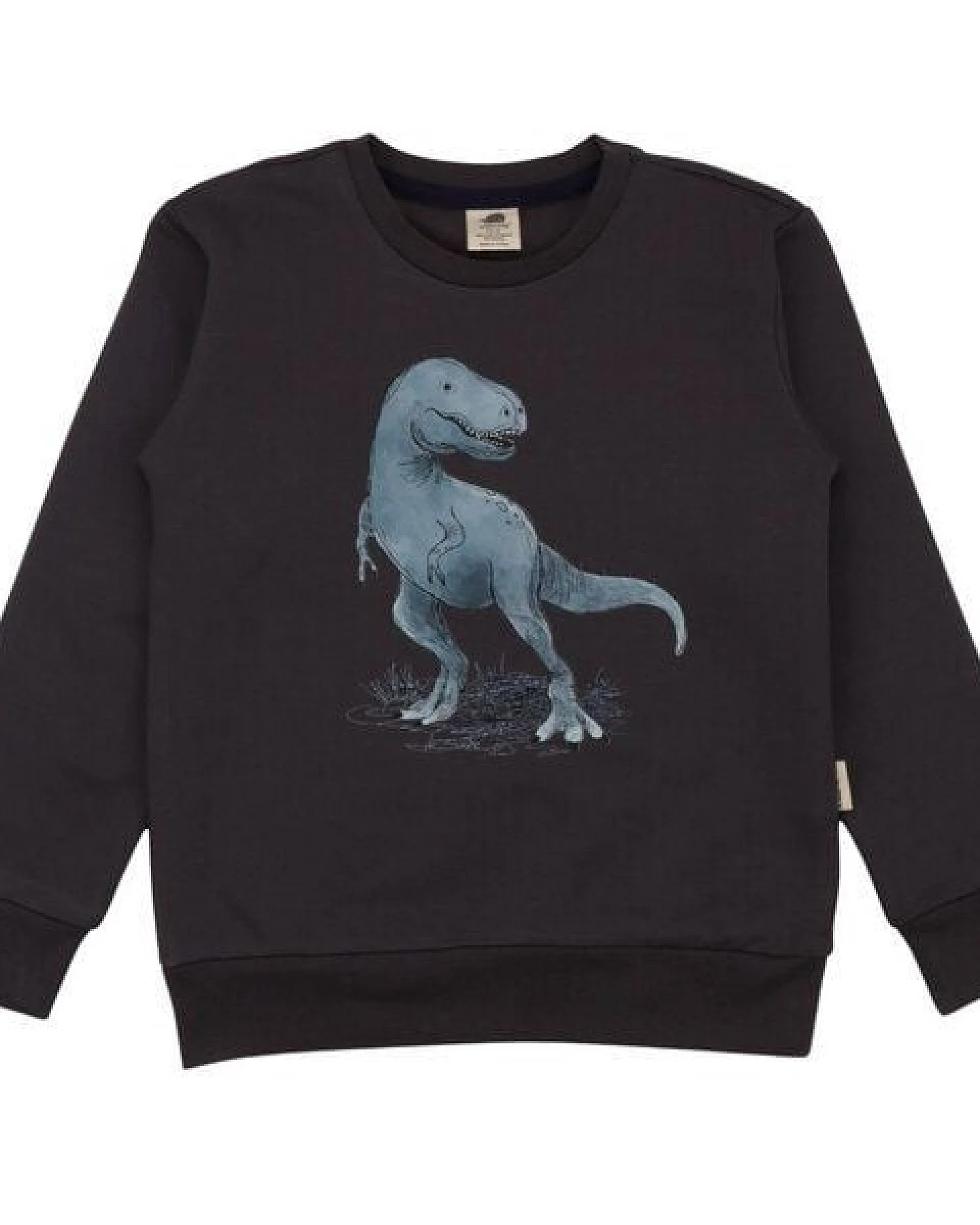 Jungen Sweatshirt Anthracite aus weicher Baumwolle von Walkiddy – Ansicht 2